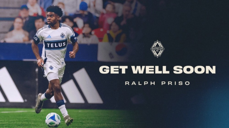 可能无缘世界杯！温哥华白浪官方：加拿大国脚普利索腿筋拉伤